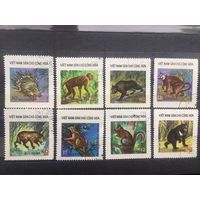 Вьетнам 1976. Дикие животные (серия из 8 марок)
