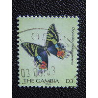 Гамбия 2003 г. Бабочки.