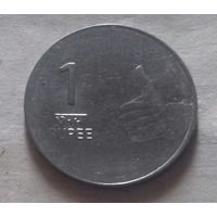 1 рупия, Индия 2009 г., без знака