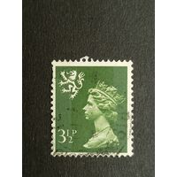Великобритания 1974. Региональные почтовые марки Шотландии. Королева Елизавета II