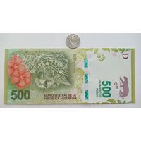 Werty71 Аргентина 500 песо 2016 UNC банкнота
