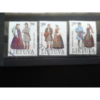 Литва 1992 Национальная одежда Полная серия