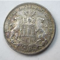 Гамбург 3 марки 1912 , серебро  .33-431