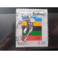 Эстония 2000 Олимпиада в Сиднее, дискобол Михель-1,5 евро гаш