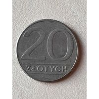 20 Злотых Польша 1989.