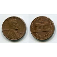 США. 1 цент (1959, буква D)