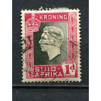 Южная Африка - 1937 - Коронация короля Георга VI 1Р - [Mi.112] - 1 марка. Гашеная.  (Лот 97FA)-T25P9