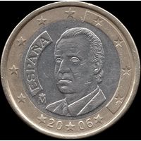 Испания 1 евро 2006 г. КМ#1046 (13-17)