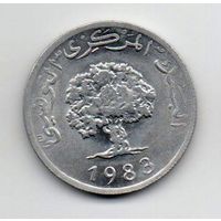 5 милимов 1983 Тунис