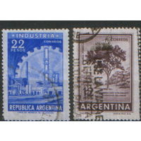 2 марки из серий Аргентина 1962г.
