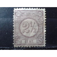Нидерланды 1876 Стандарт, цифра 2 1/2с  К12 1/2
