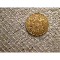 20  франков  ,  Бельгия  ,  Леопольд  2  , 1867 г