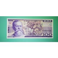 Банкнота 100 песо Мексика 1982 г.