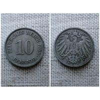 Германия 10 пфеннигов 1900 A