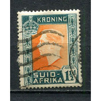 Южная Африка - 1937 - Коронация короля Георга VI 1 1/2Р - [Mi.114] - 1 марка. Гашеная.  (Лот 98FA)-T25P9