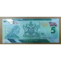 5 долларов 2020-21 - Тринидад и Тобаго - полимер - UNC