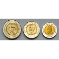 Эквадор 100, 500, 1000 сукре 1997 г. 70 лет Центробанку. Комплект 3 шт.