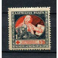 Латвия - 1920 - Красный крест 1r/ 1,3r - [Mi.54y] - 1 марка. MNH.  (Лот 53BA)