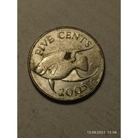 Бермуды 5 цент 2005 года .