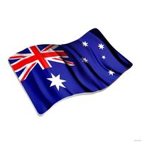Ниуэ 2 доллара 2018г. "Флаг Австралии". Монета в  блистере. СЕРЕБРО 31,135 гр. (1 oz).