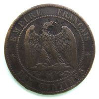 1854 г. 10 сантимов. Франция