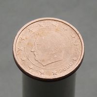 Бельгия 2 евроцента 2000 (1-ый тип)