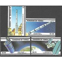 2000 Тонга 1574-1577 Ракета и спутники 11,00 евро