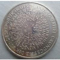 50 лет создания ФРГ 10 марок из качественного серебра,2015