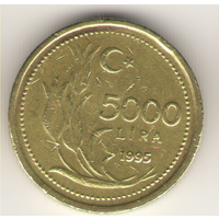 5000 лир 1995 г.