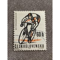 Чехословакия 1965. Велоспорт. Марка из серии