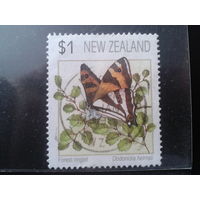 Новая Зеландия 1991 Бабочка
