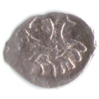 Деньга 1505-1533 Василий III Иоаннович чеканка в Твери Буква m под конем _состояние ХF