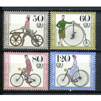 Германия (ФРГ) - 1985г. - История велосипедов - полная серия, MNH [Mi 1242-1245] - 4 марки