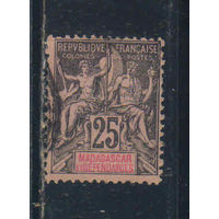 Fr Колонии Мадагаскар 1896 Вып Мореплавание и Торговля Стандарт #35
