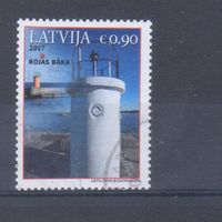[1625] Латвия 2017. Маяк. Одиночный выпуск.Гашеная марка.