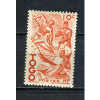 Французские колонии - Того - 1947 - Получение пальмового масла 10С - [Mi.195] - 1 марка. MH.  (Лот 57De)