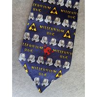 Винтажный галстук Проблема 2000 года, бренд Berketex, Англия