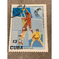 Куба 1978. Центрально-американские игры Меделин-78. Волейбол. Марка из серии