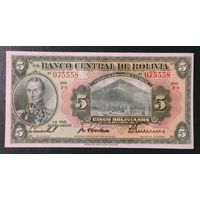 5 боливиано 1928 года - Боливия - UNC