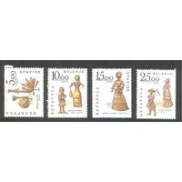 Изделия из соломки Беларусь 1993 год (29-32) серия из 4-х марок