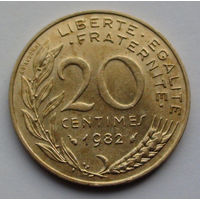 Франция 20 сантимов. 1982
