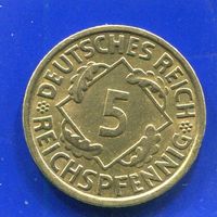 Германия 5 пфеннигов , рейхспфеннигов 1936 А