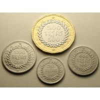 Камбоджа. набор 4 монеты 20, 100, 200, 500 риелей - 2538 (1994) год