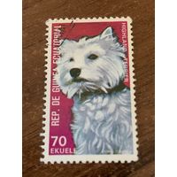 Экваториальная Гвинея 1974. Породы собак. Highland Terrier. Марка из серии