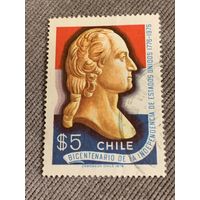 Чили 1976. Bicentenario de la independencia de estados unidos 1776-1976