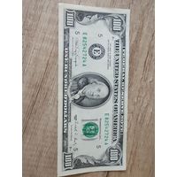 Редкая купюра 100 долларов США 1990 год