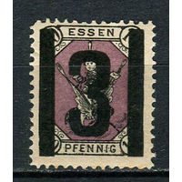 Германия - Эссен - Местные марки - 1888 - Надпечатка нового номинала 3PF на 10Pf - [Mi.8] - 1 марка. MNH.  (Лот 74CZ)