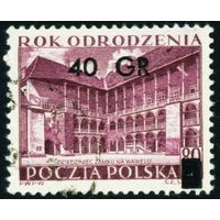 Архитектура Польша 1956 год 1 марка