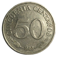 Боливия 50 сентаво, 1980