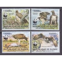 2013 Гвинея 9865-9868 WWF / Птицы 24,00 евро